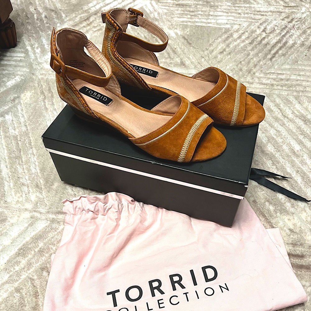 Torrid collection leather espadrilles